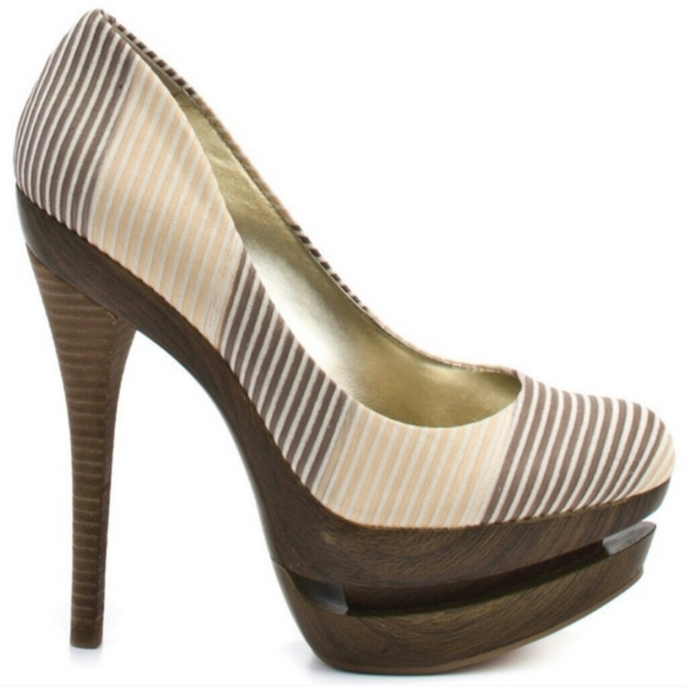 Jessica Simpson Collie sand seaside stripe heel
